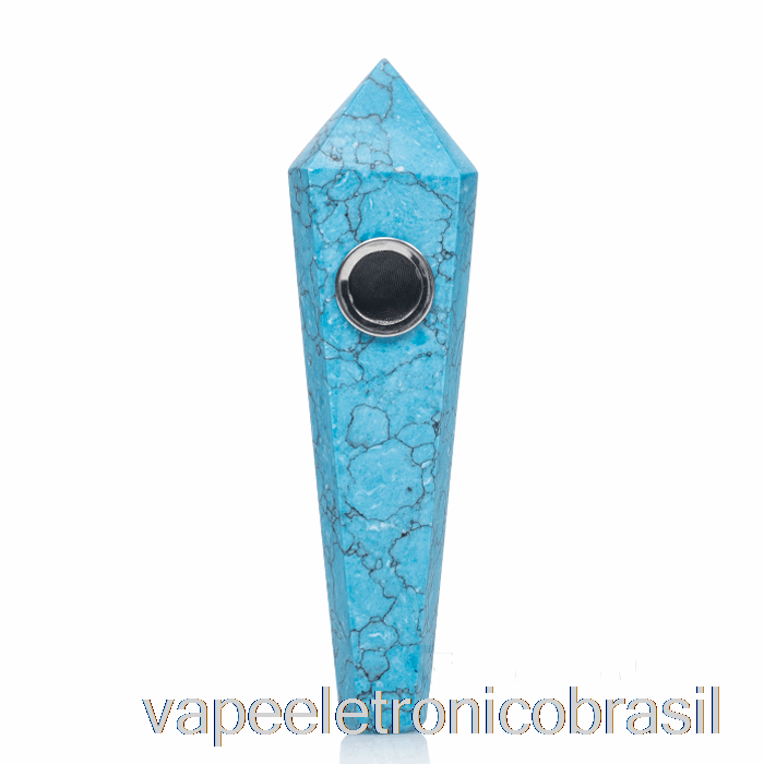 Vape Eletrônico Projeto Astral Tubos De Pedras Preciosas Azul Turquesa